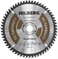 Диск пильный Hilberg Industrial Ламинат 180*20*60Т HL180