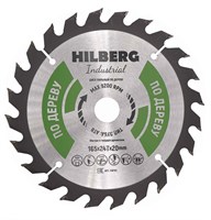 Диск пильный Hilberg Industrial Дерево 165*20*24Т HW165