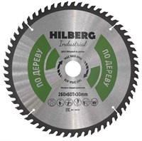 Диск пильный Hilberg Industrial Дерево 260*30*60Т HW260