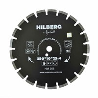 Диск алмазный отрезной 350*25,4 Hilberg Hard Materials Лазер асфальт HM308