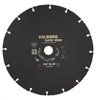 Диск карбид вольфрамовый отрезной 230*22,23 Hilberg Super Wood 530230