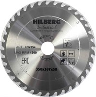 Диск пильный Hilberg Industrial Дерево 350*50*36Т HW354