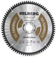 Диск пильный Hilberg Industrial Ламинат 230*30*80Т HL230