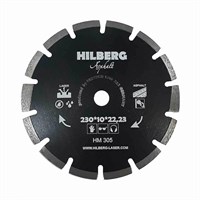 Диск алмазный отрезной 230*22,23 Hilberg Hard Materials Лазер асфальт HM305